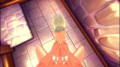 (Cái bẫy) Người hầu gái yêu tinh giúp bạn rửa mặt.